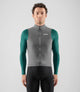 25WWVEL02PE_3_men cycling waterproof vest grey element total body front pedaled