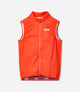 25WWVEL12PE_1_men cycling vest waterproof orange element front pedaled