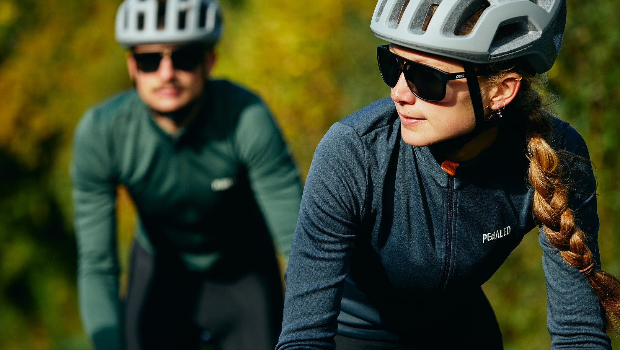 Women's Grey Merino Cycling Long Sleeve Jersey | PEdALED