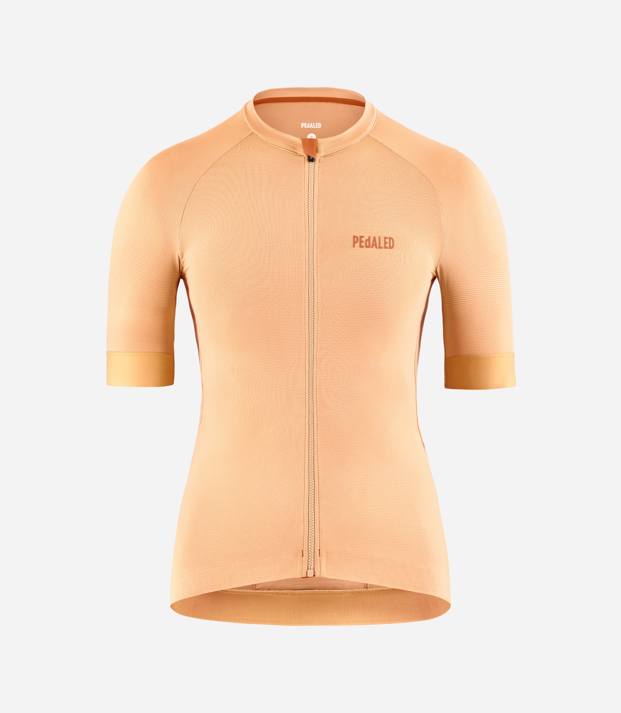 W4SLJEL0QPE_1_women cycling lightweight jersey orange element front pedaled