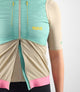 W4SVEOD37PE_5_women cycling insulated vest light green odyssey double zip pedaled