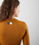 W4WBLOD14PE_6_women cycling base layer long sleeve brown odyssey back pedaled