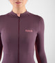 W4WJSEL10PE_5_women cycling jersey long sleeve purple element front pedaled