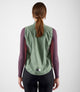 W4WWVEL11PE_6_women cycling waterproof vest green element back pedaled