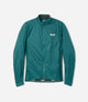 W5WAJEL18PE_1_women cycling insulated jacket teal polartec element front pedaled