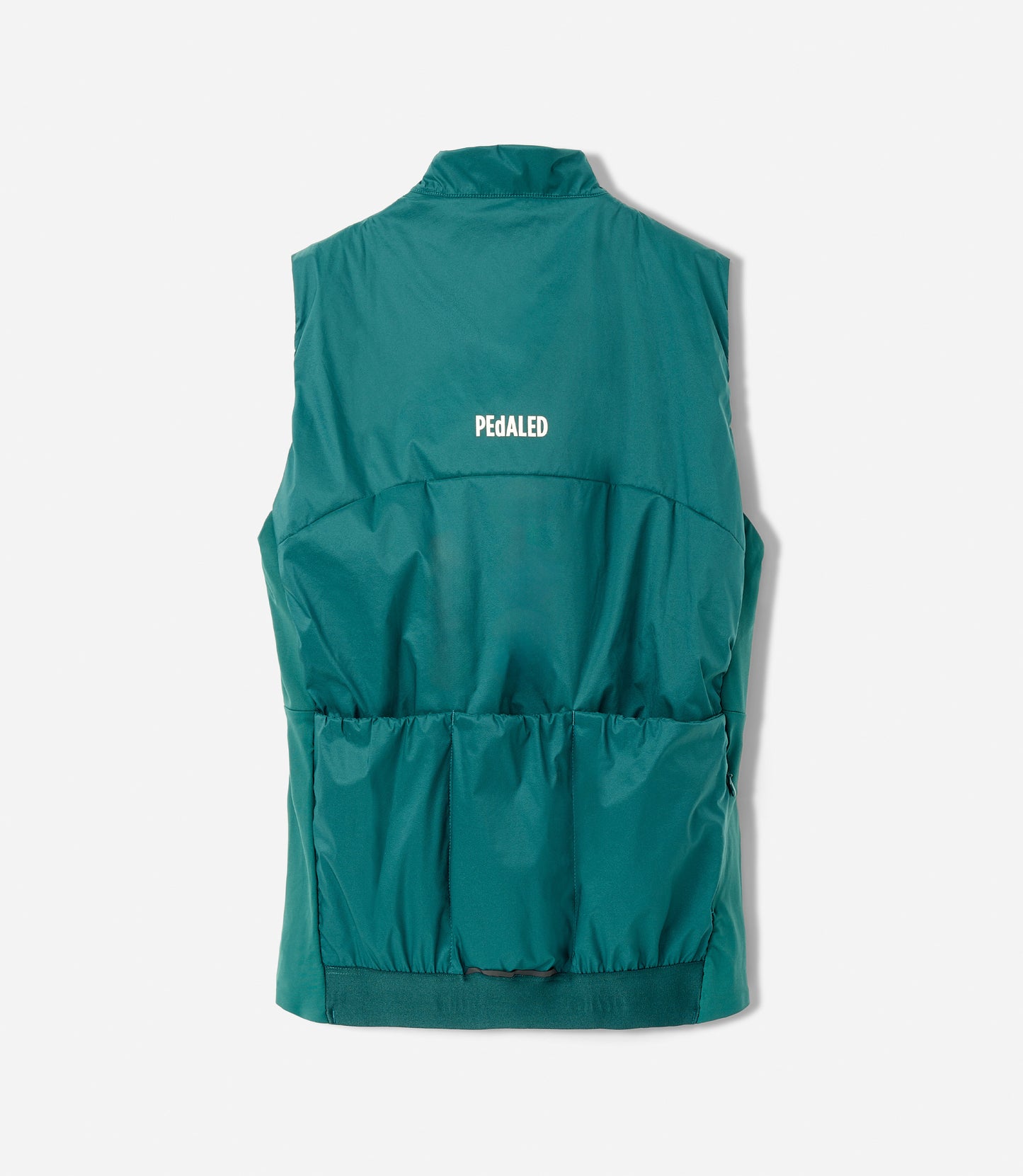 W5WAVEL18PE_2_women cycling insulated vest teal polartec element back pedaled