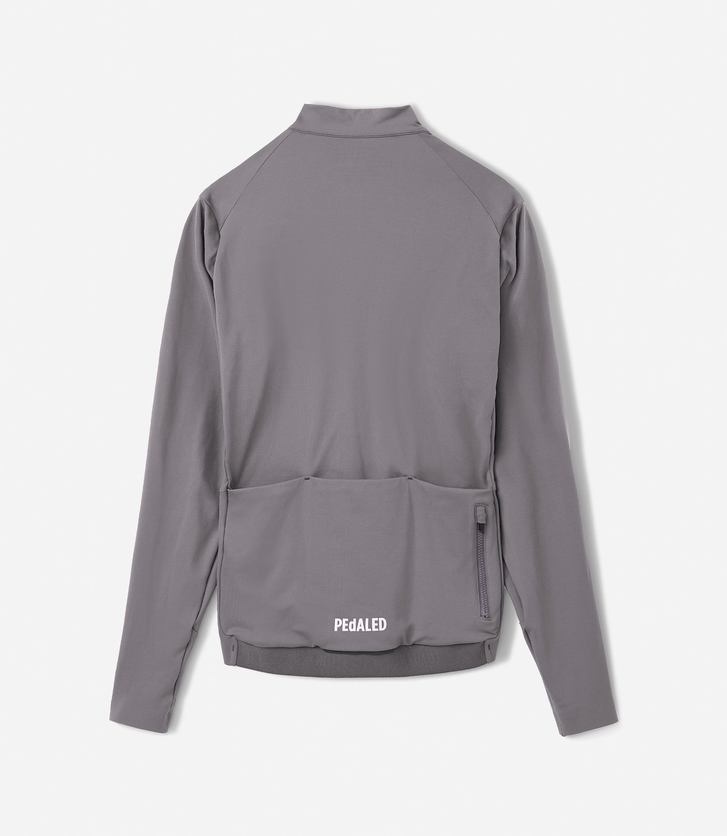 W5WJSEL02PE_2_women cycling long sleeve jersey grey element back pedaled