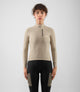 W5WJSOD04PE_2_women cycling cargo adventure jersey long sleeve beige odyssey total body front pedaled