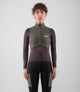 W5WMJOD0MPE_2_women cycling jersey windblock long sleeve purple odyssey total body front pedaled