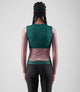 W5WTJEL18PE_4_women cycling training jersey long sleeve teal element total body back pedaled