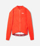 W5WWJEL12PE_1_women cycling jacket waterproof orange element front pedaled